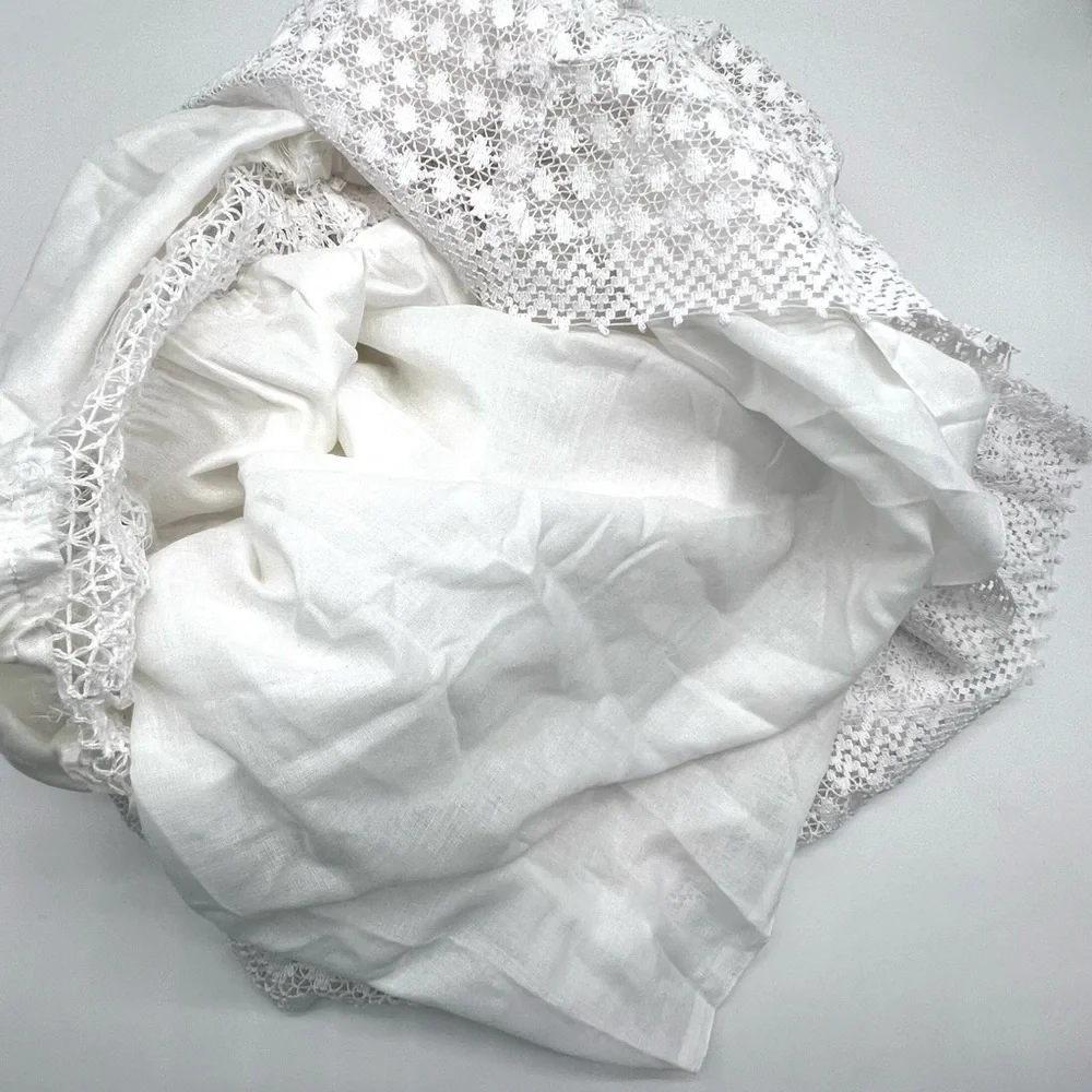 Cottagecore Long White Skirt - Picture 5 of 12